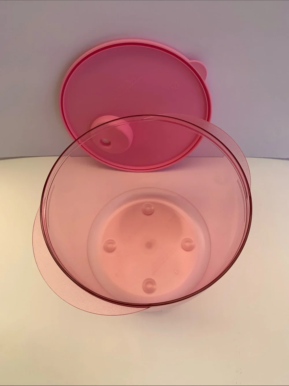 Pink Microwave-Safe Food Storage Bowl with Vent Lide  3.3 L